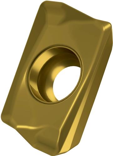 Fräswendeschneidplatte ISO ADMX 070204SR-F:M6330 D.2,2mm PVD beschichtet Gold