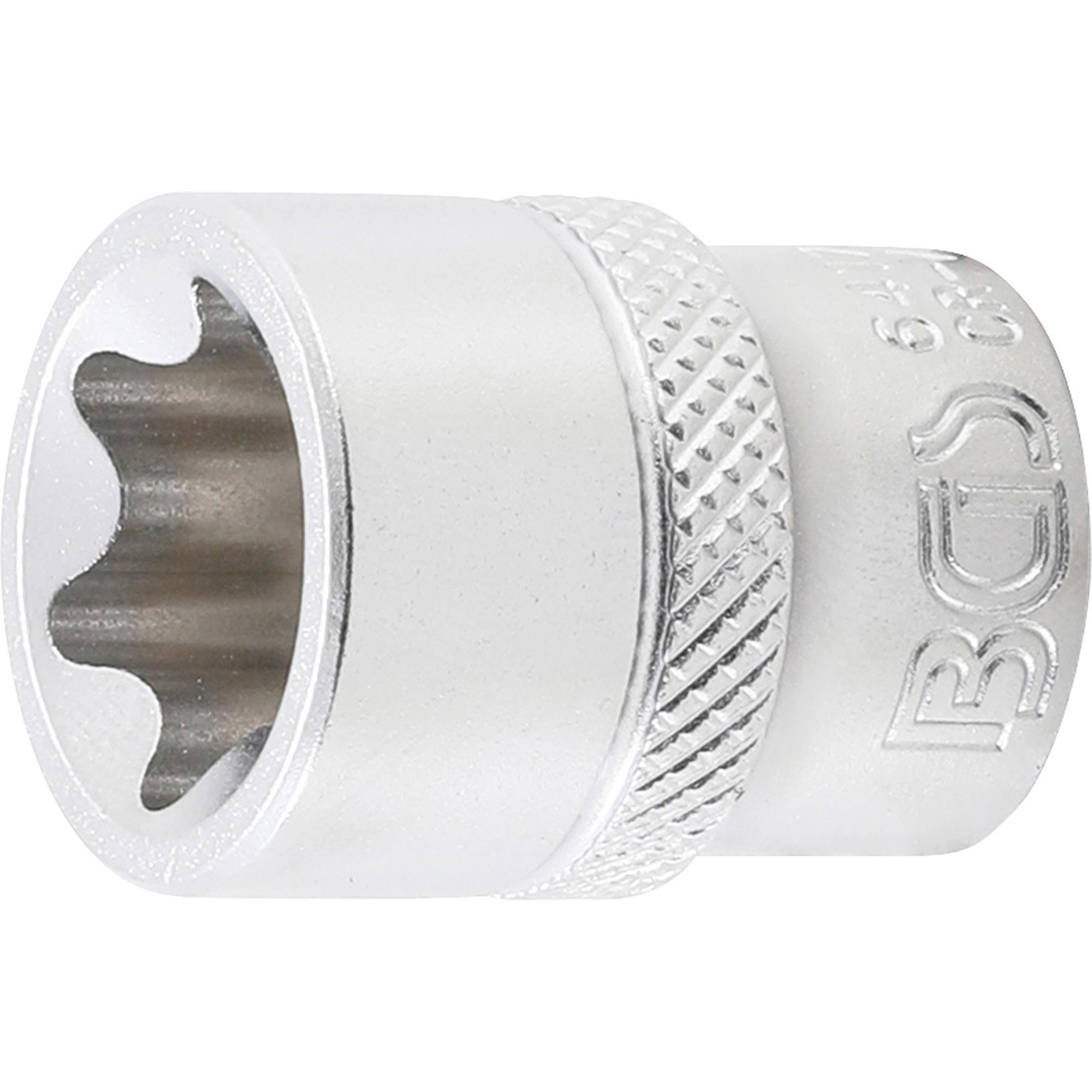 BGS Steckschlüssel-Einsatz E-Profil Antrieb Innenvierkant 10 mm (3/8") SW E18 - 6417