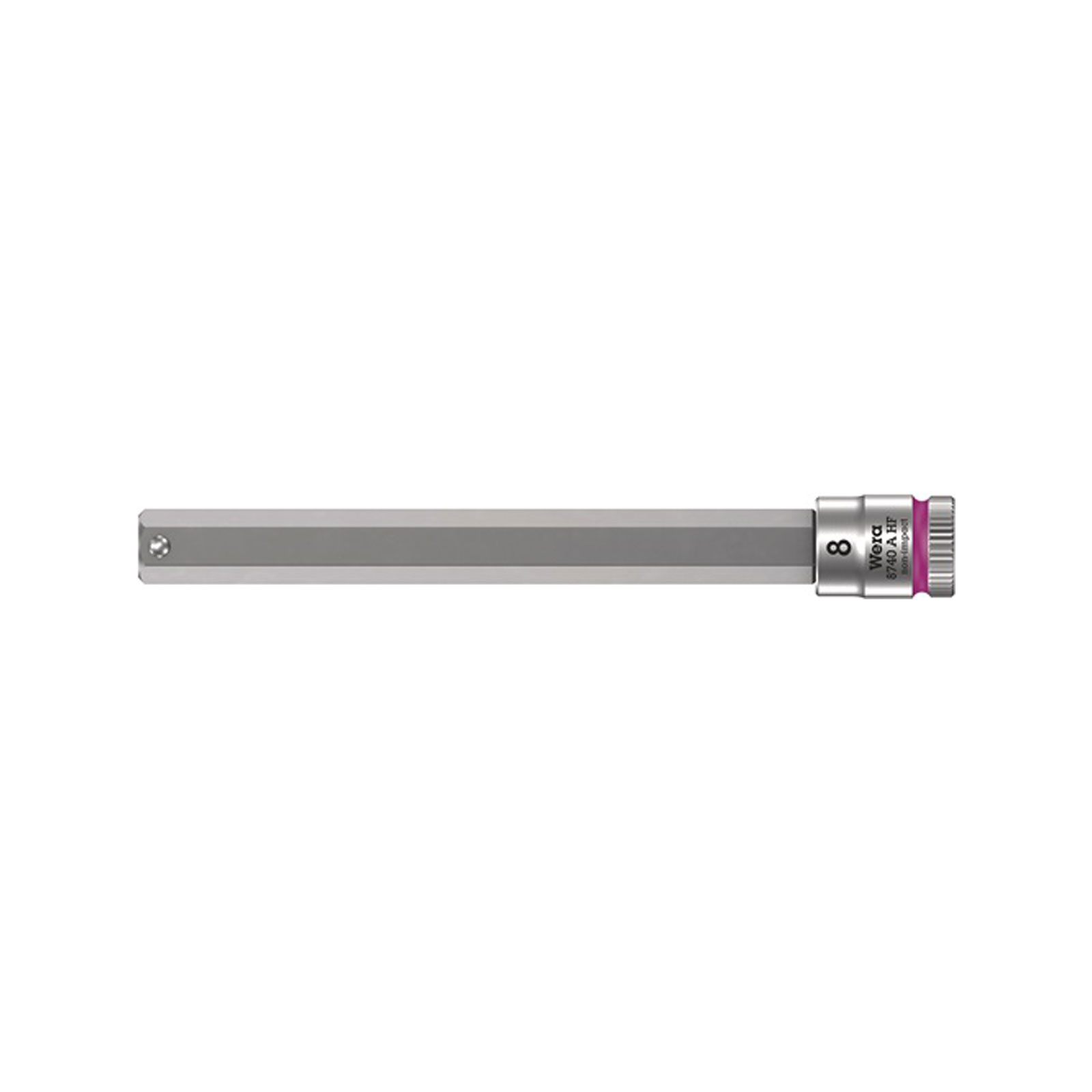 Wera Steckschlüsseleinsatz 8740 A HF 1/4" SW 8 mm Länge 100 mm - 5003340001