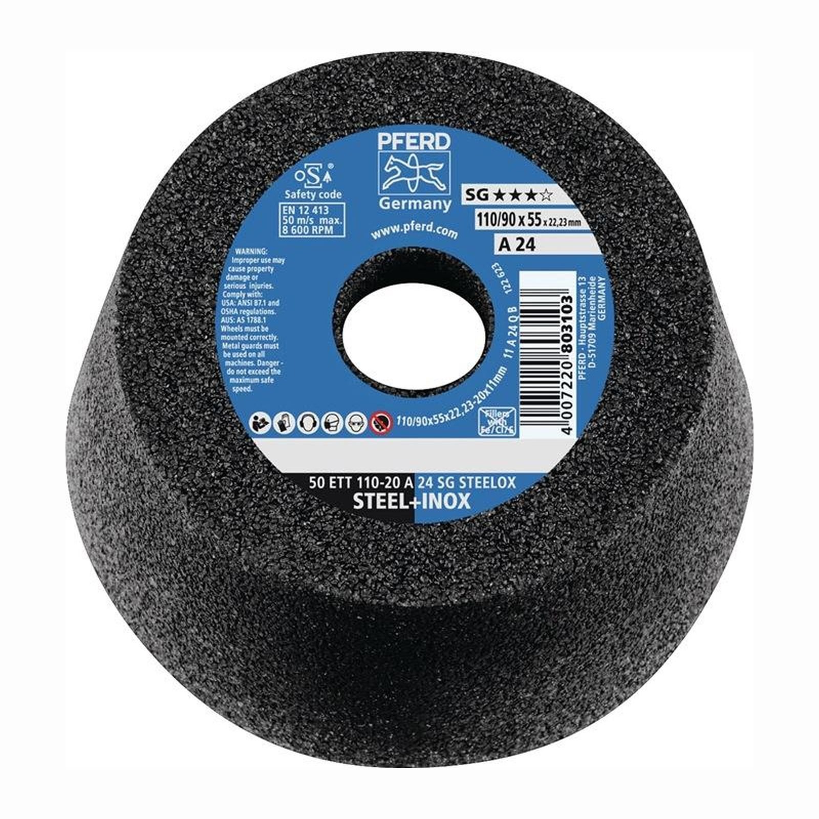 PFERD Schleiftopf ETT SG STEELOX 110 / 55 mm