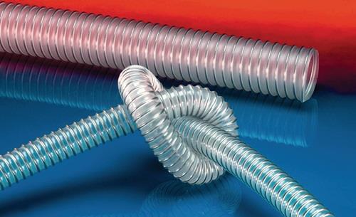 Förderschl.AIRDUC® PUR-INOX 351 FOOD-AS ID 75-76mm AD 84mm L.10m Rl.