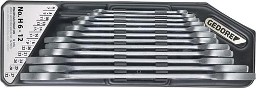 Gedore Doppelmaulschlüsselsatz H 6-120 12tlg. SW 6 - 32 mm - 6079750