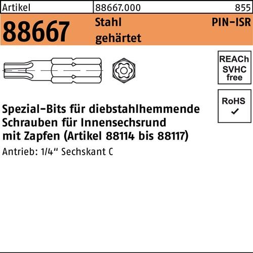 Bit R 88667 ISR Zapfen T 30 Stahl gehärtet 1 Stück