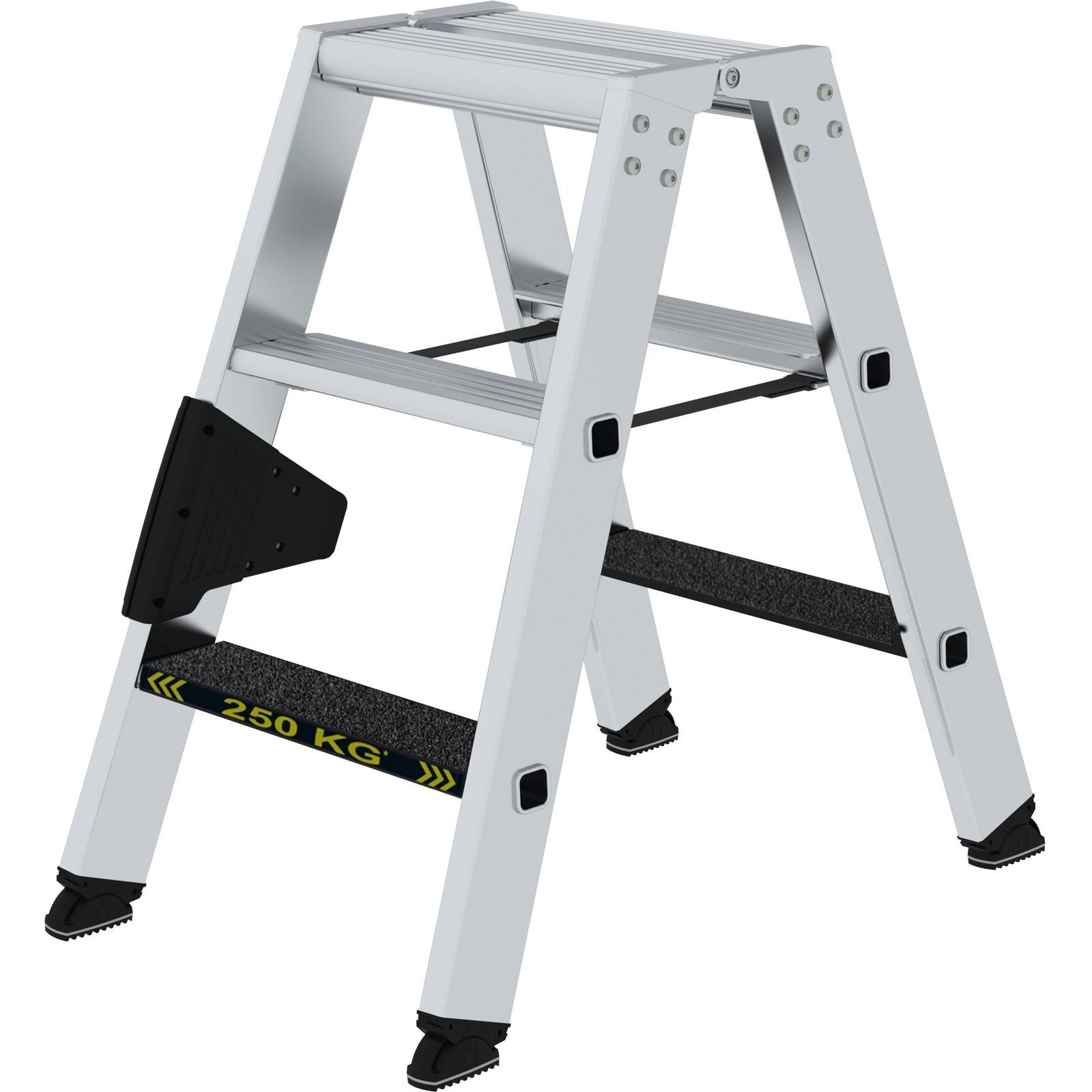 Günzburger Steigtechnik Stufen-Stehleiter 250 kg beidseitig begehbar mit clip-step R13