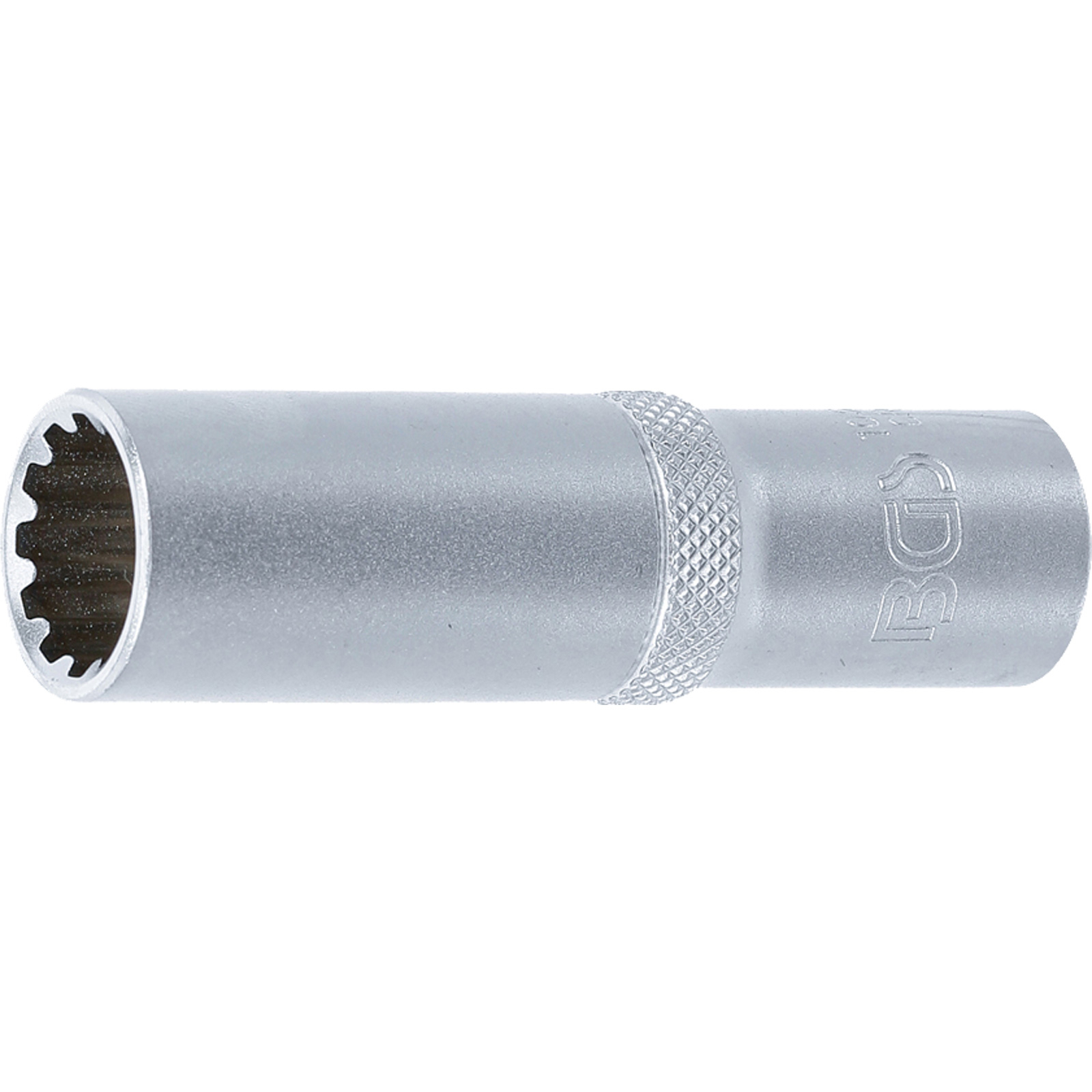 BGS Steckschlüssel-Einsatz Gear Lock tief Antrieb Innenvierkant 12,5 mm (1/2") SW 15 mm - 10255