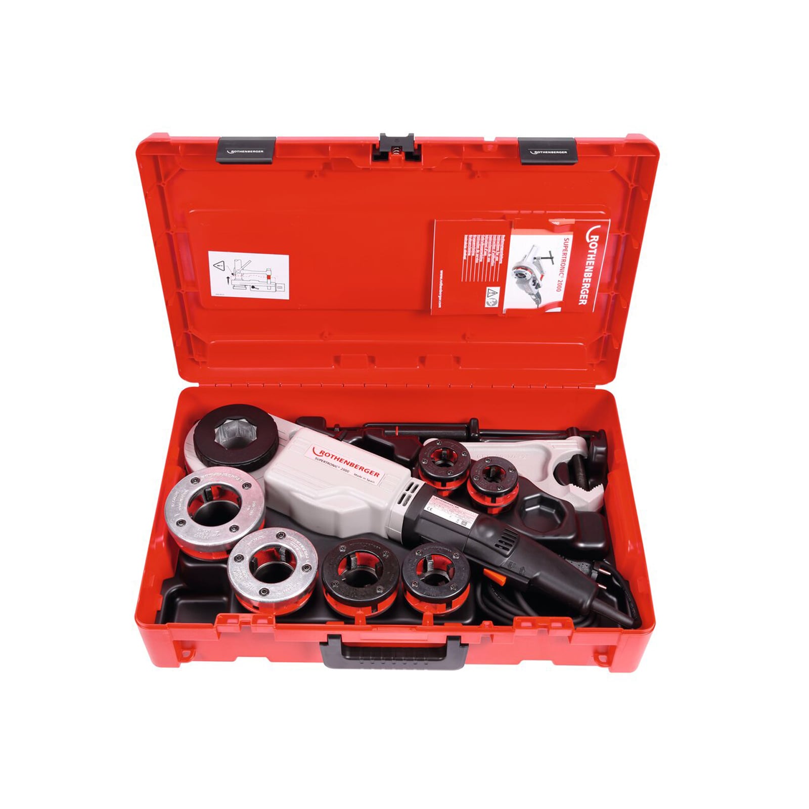 ROTHENBERGER SUPERTRONIC 2000 Set, BSPT R, 1/2-2", 230V - 71256