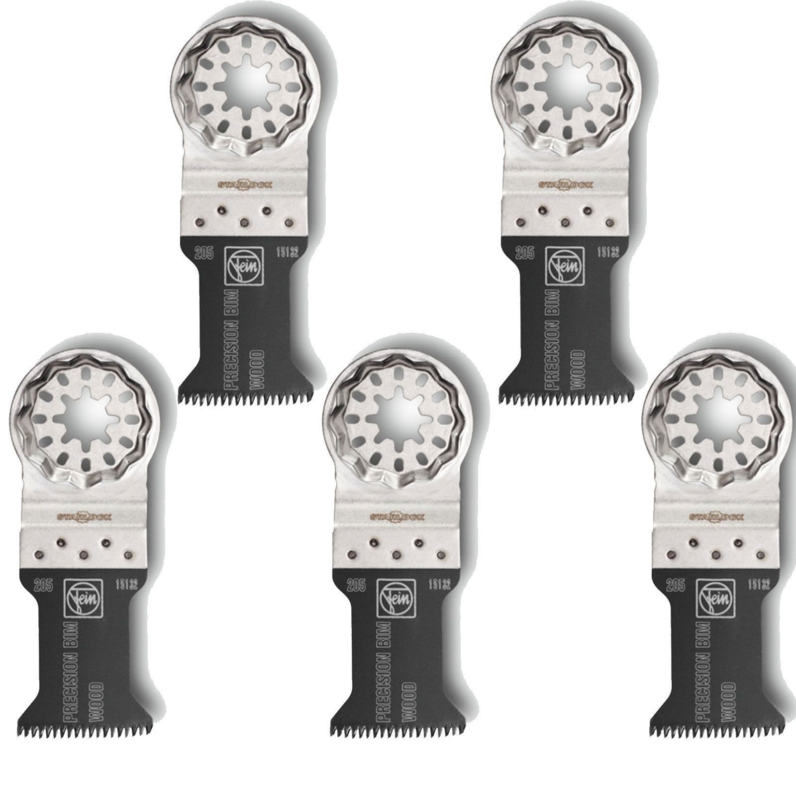 Fein 5x E-Cut Precision BIM-Sägeblatt Starlock 35 mm - 63502205230