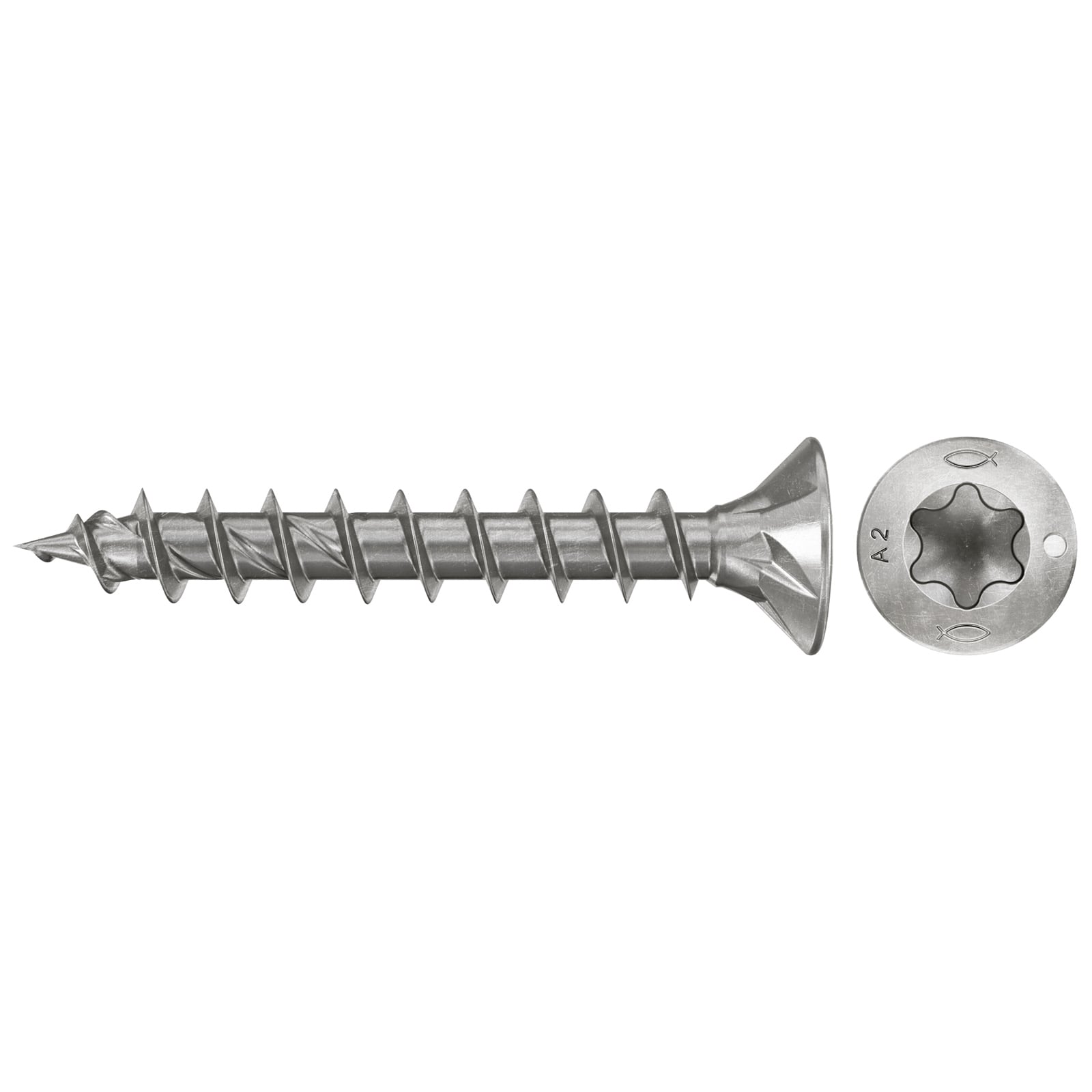 fischer Spanplattenschraube PowerFast FPF II CTF 3,5 x 16 A2 210 Senkkopf Innenst. TX Vollgew. Edelstahl A2 - 577775
