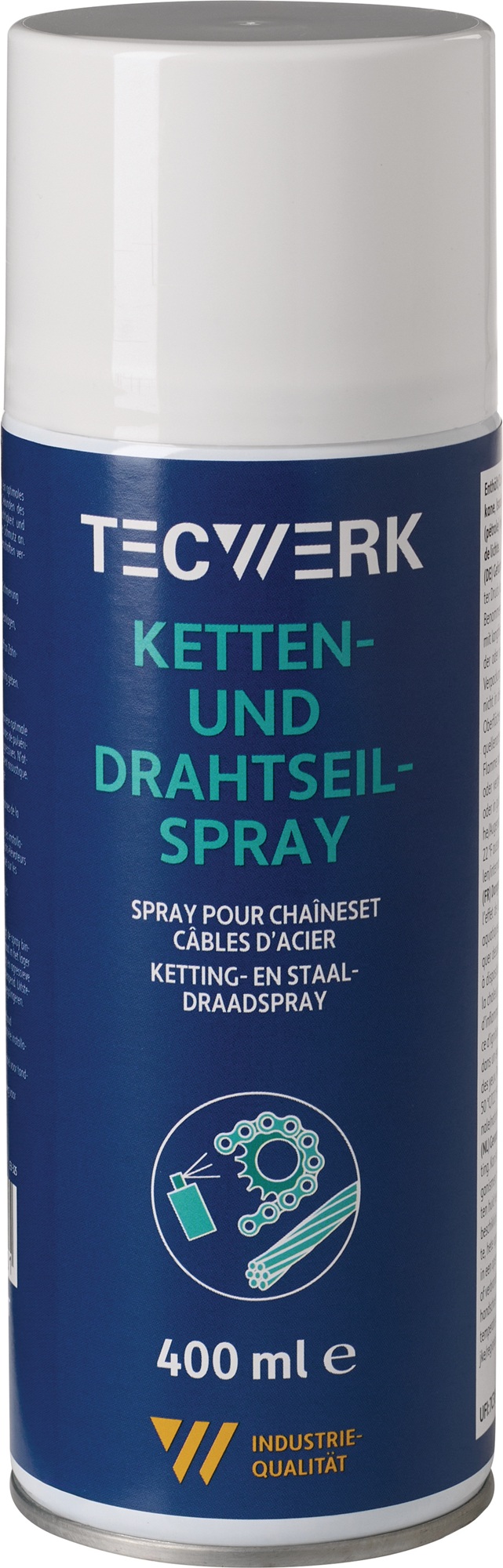 Ketten-/Drahtseilspray gelblich 400ml Spraydose TECWERK