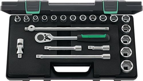 Stahlwille Steckschlüsselsatz 52/16/6 22tig. 1/2″ SW 10-32 mm Anzahl Zähne 36 6-kant - 96031448