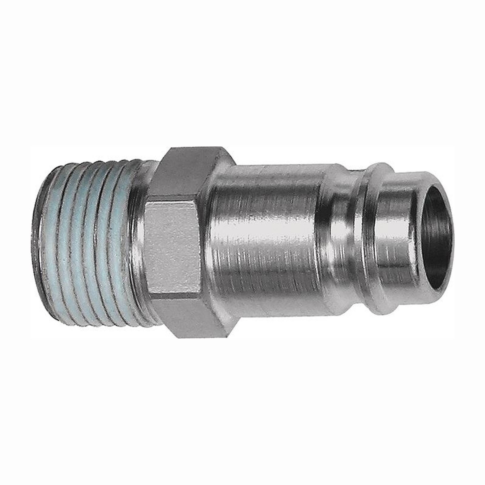 Riegler 10x Stecknippel Stahl gehärtet / vern. Stecker DN 10 AG