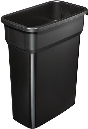 Wertstoffsammler 55l H610xB490xT290mm schwarz ROTHO