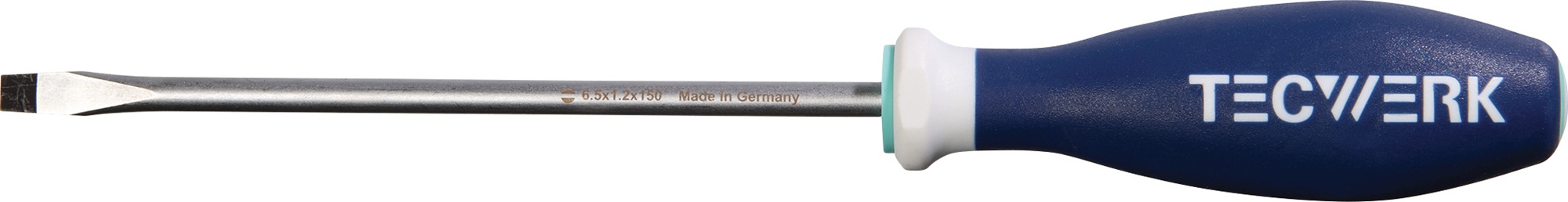 Schraubendreher Schneiden-B.6,5mm Klingen-L.150mm 3K-Griff Rundkl.TECWERK