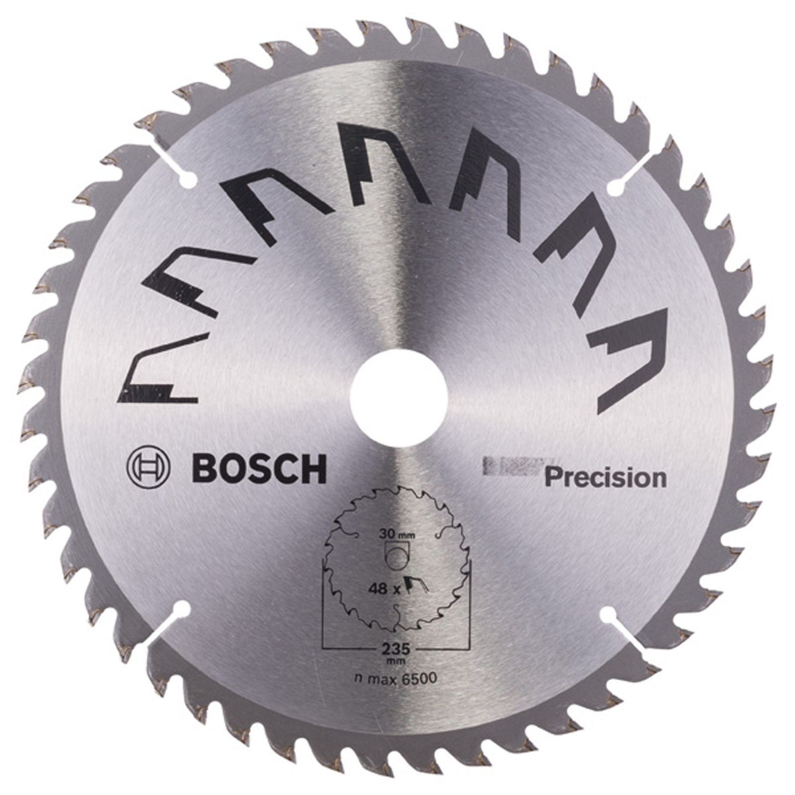Bosch Kreissägeblatt PRECISION D= 235 mm Bohrung= 30 mm Z= 48 - 2609256877