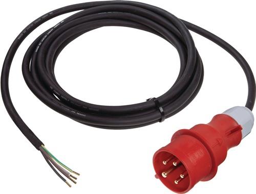 Anschlussleitung H07RN-F 5x4mm² 5m CEE-Stecker,5-polig schwarz