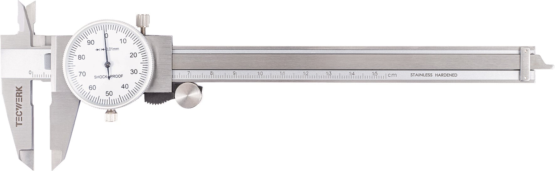 Uhrmessschieber DIN 862 150mm Zeigerumdr.1mm TECWERK