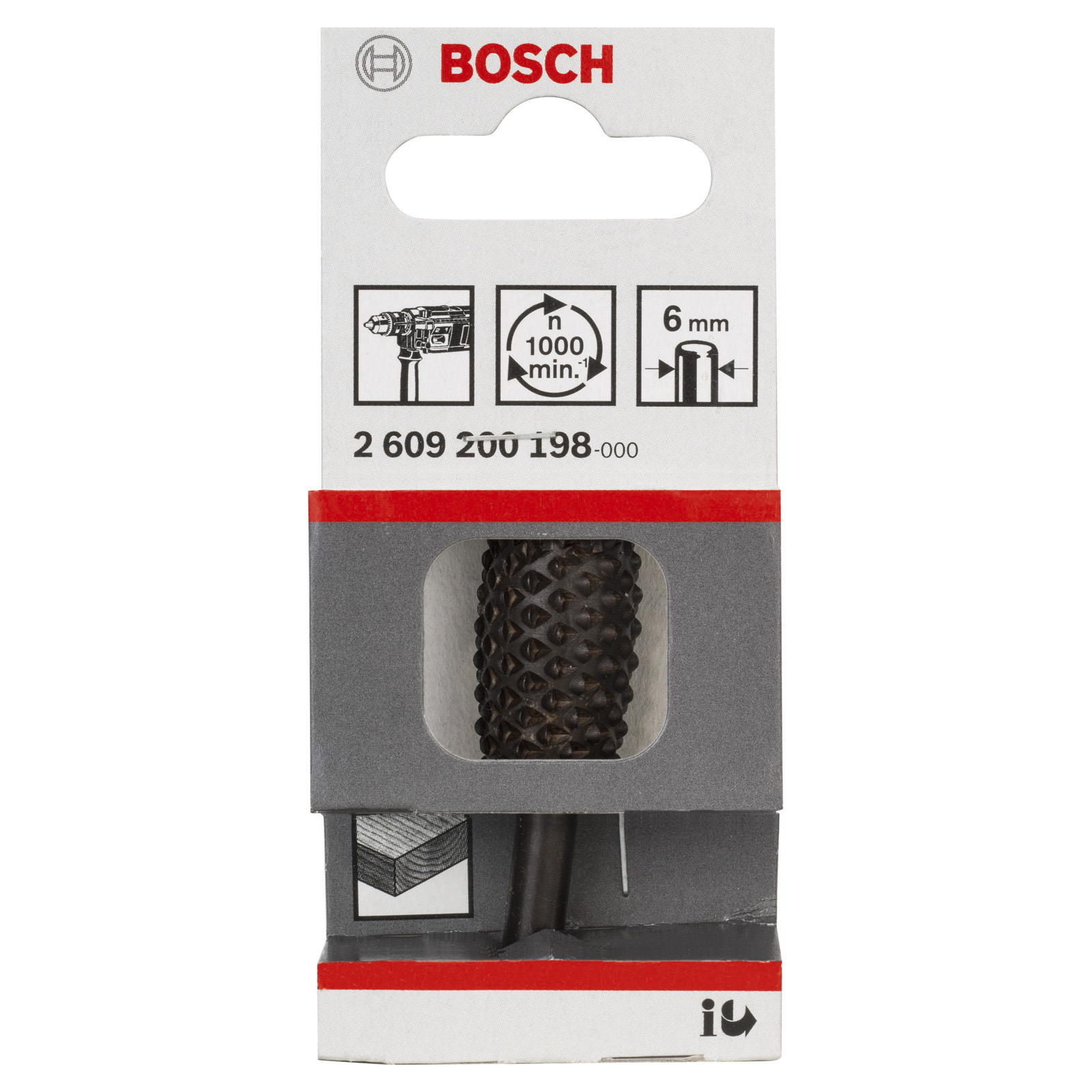 Bosch Freihandfräser für Bohrmaschinen, 6 x 16 mm - 2609200198