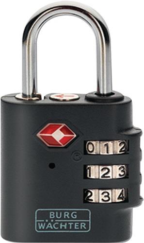 Burg Wächter Zahlenvorhangschloss TSA 77 Schlosskörperbreite 30 mm - TSA 77/30 SB