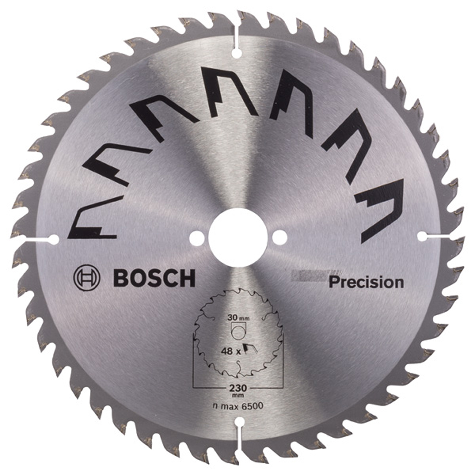 Bosch Kreissägeblatt PRECISION D= 230 mm Bohrung= 30 mm Z= 48 - 2609256875