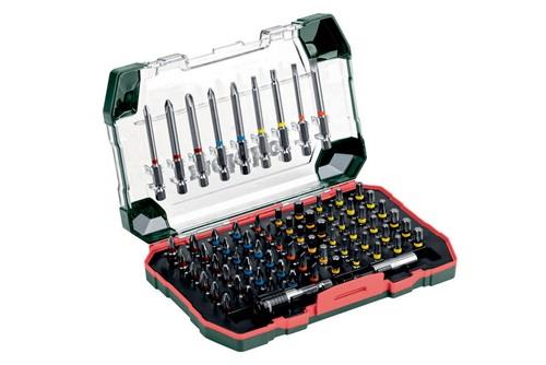 Bitsatz 71tlg. Bit-L.25mm m.Bithalter65mm S2-Stahl Farbcodierung Bithalter