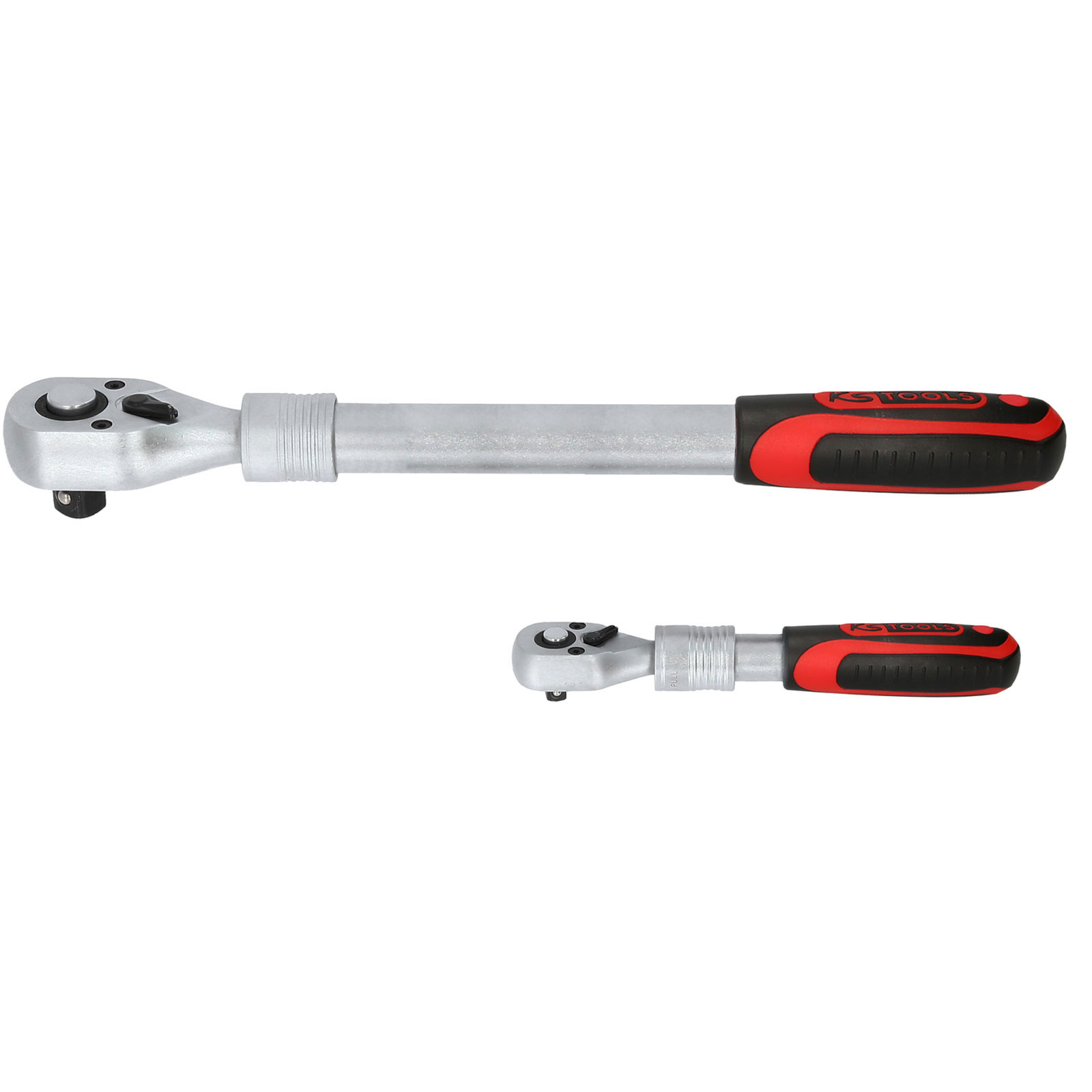 KS TOOLS 1/4" + 1/2" Teleskop-Umschaltknarren-Satz 2tlg. - 914.1412