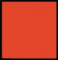 Warnfahne Länge 300 x Breite 300 mm - 8500