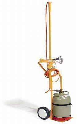 Gasflaschenwagen m.drehbarer Halterung f.Schrumpfpistolen Gewicht 13kg TRANSPAK