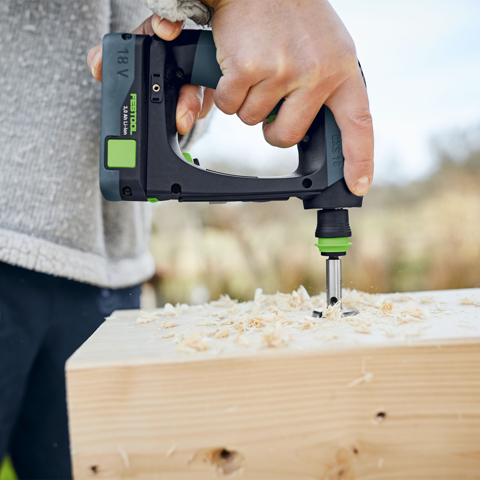 Festool Akku-Bohrschrauber CXS 18 C 3,0-Plus / 2x 3,0 Ah Akku + Ladegerät im Systainer - 576883