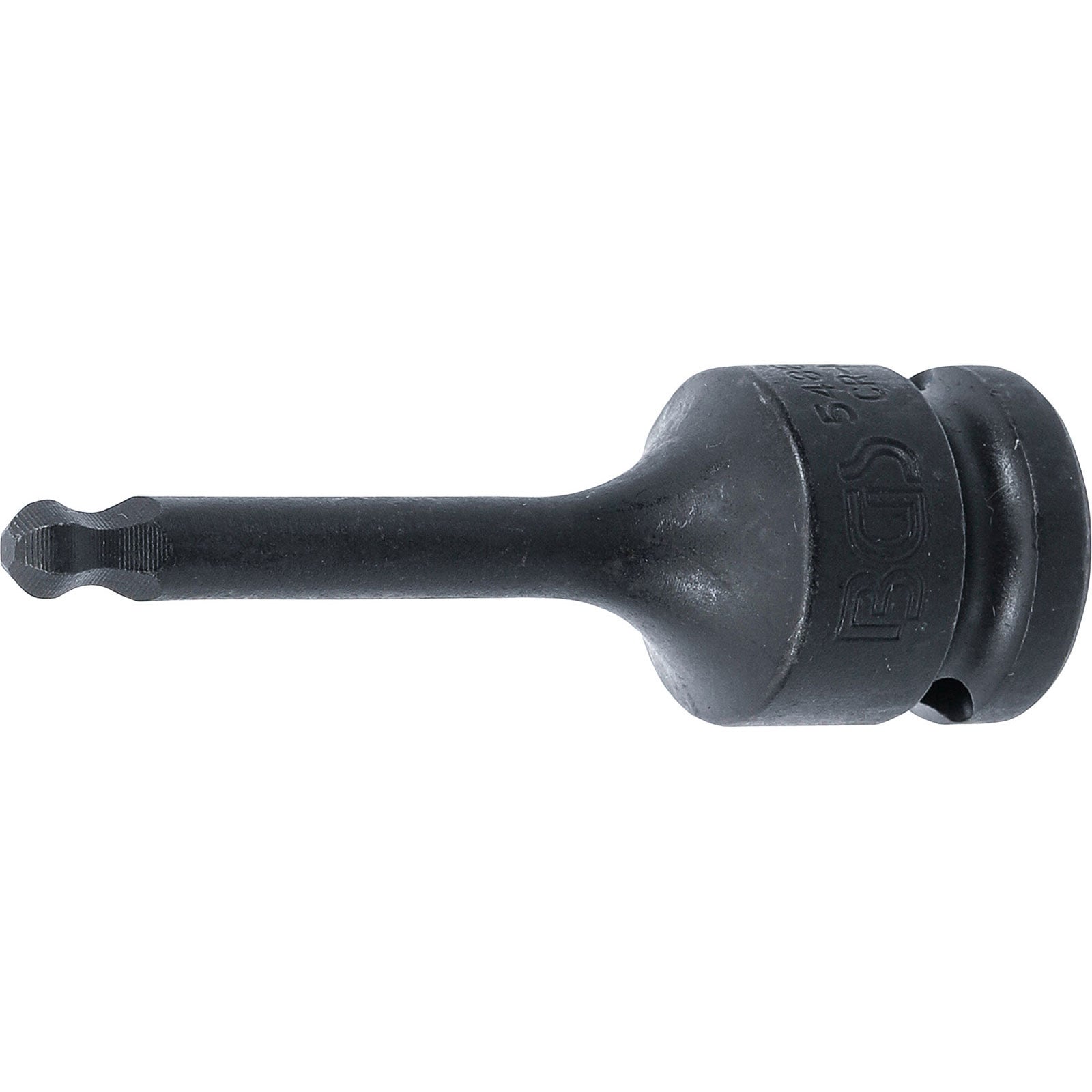 BGS Kraft-Bit-Einsatz Länge 75 mm Antrieb Innenvierkant 12,5 mm (1/2") Innensechskant mit Kugelkopf 6 mm - 5488-6