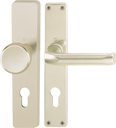 HOPPE Langschildgarnitur London 54/227/202SP/113 Alu. F2 PZ 72mm DIN L/R - 6271365