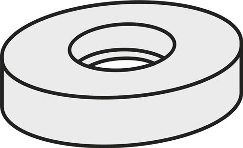 Wendeplatten-Unterlegscheibe ISO SRS 110-02 Bruttogewicht 37,3g PRAMET