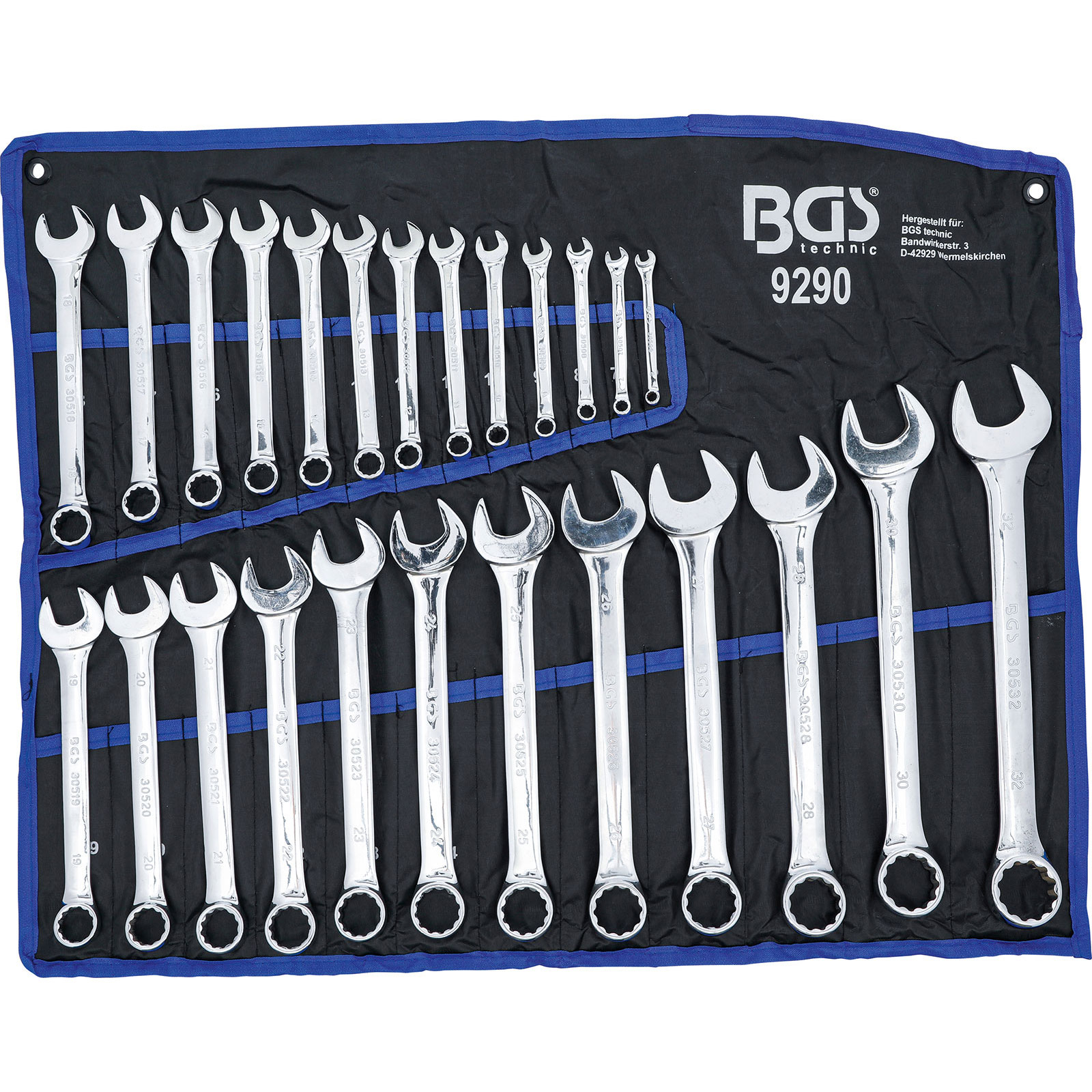 BGS Maul-Ringschlüssel-Satz SW 6 - 32 mm 25tlg. - 9290