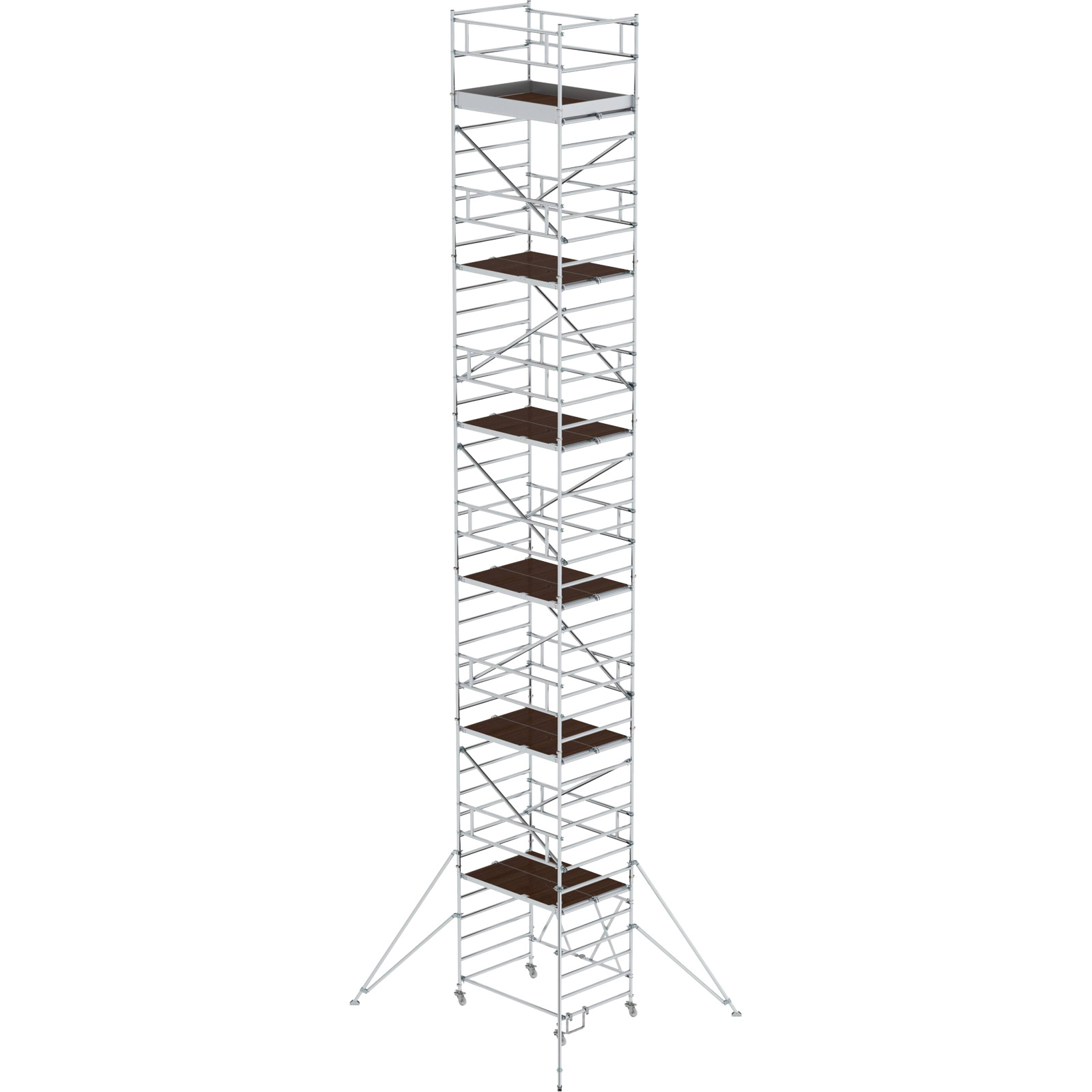 Günzburger Steigtechnik Klappgerüst 1,35 x 1,8 m mit Ausleger Plattformhöhe 11,8 m - 115212