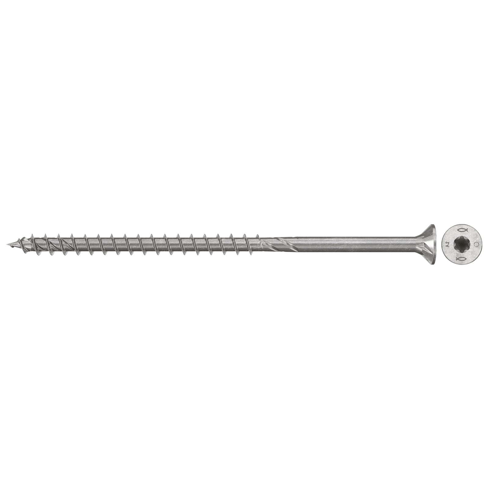 fischer Spanplattenschraube PowerFast FPF II CTP 4,0 x 40 A2 350 Senkkopf Innenst. TX Teilgew. Edelstahl A2 - 578569