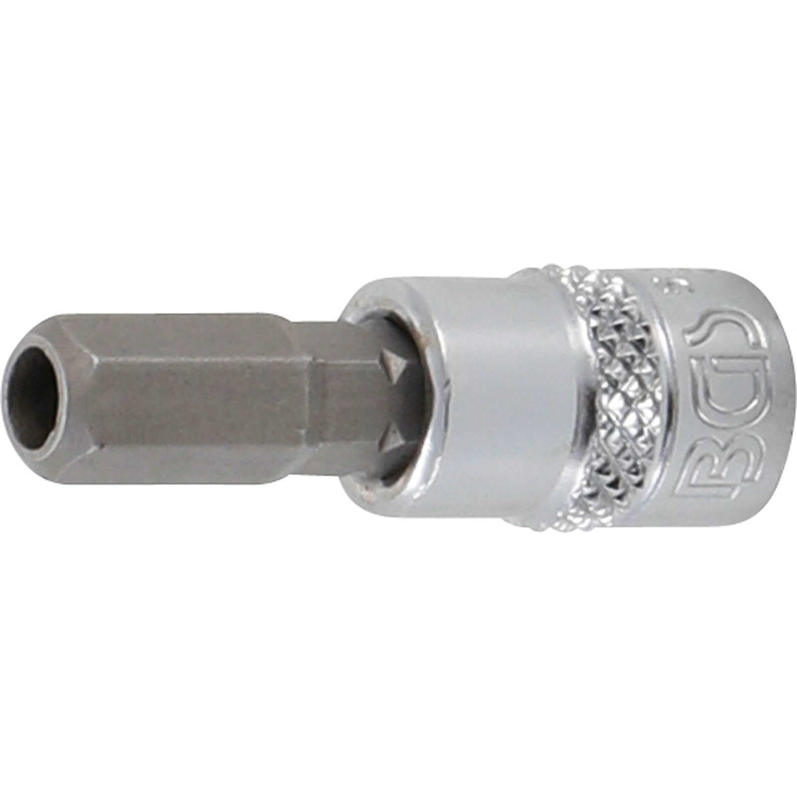 BGS Bit-Einsatz Antrieb Innenvierkant 6,3 mm (1/4") Innensechskant mit Bohrung 7 mm - 5156-7
