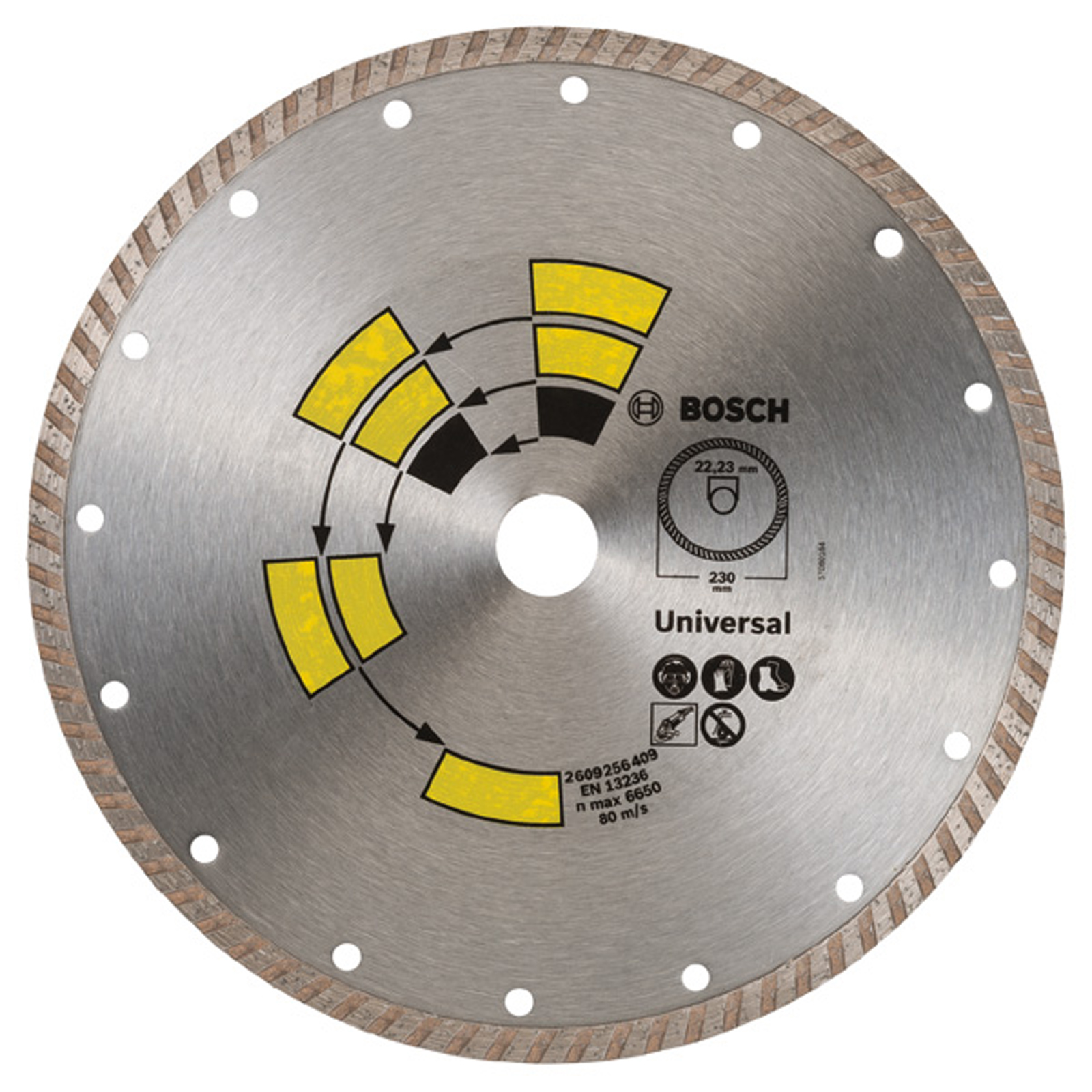 Bosch Diamanttrennscheibe Universal Turbo D= 115 mm - 2609256407