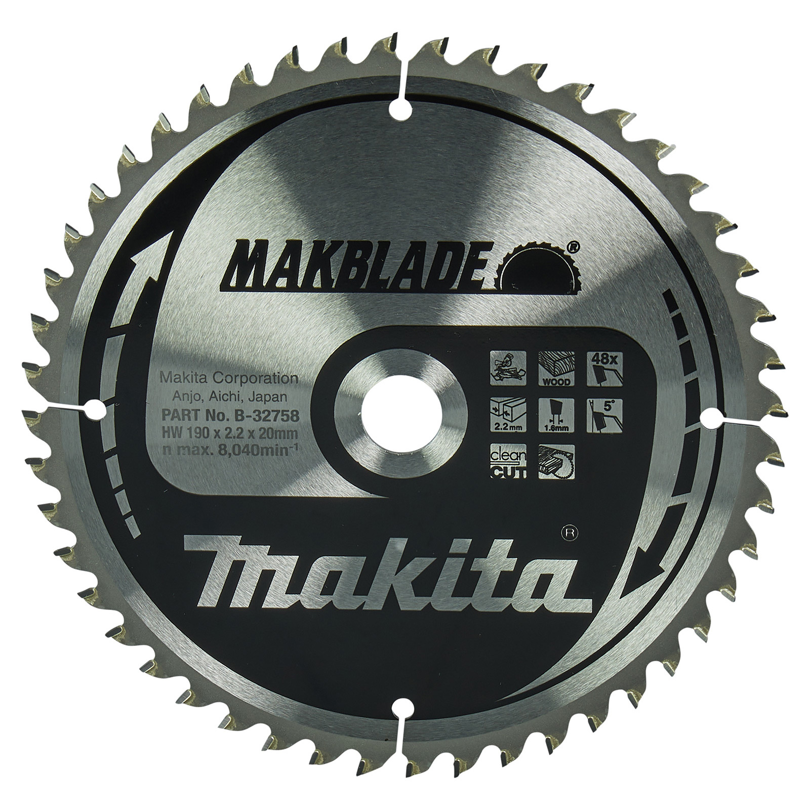 Makita MAKBLADE Sägeblatt 190x20x48Z - B-32758