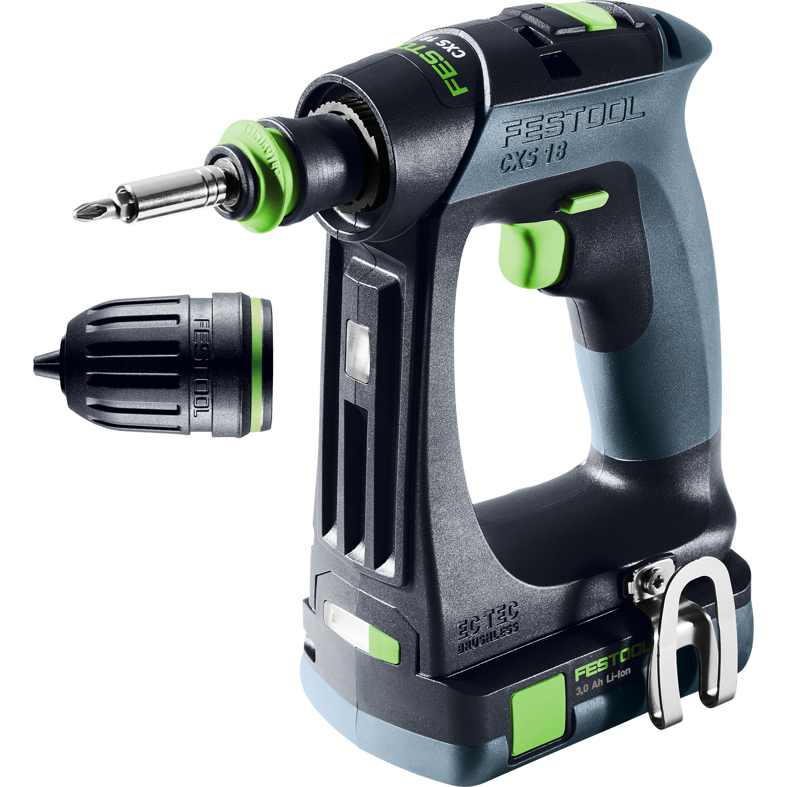 Festool Akku-Bohrschrauber CXS 18 C 3,0-Plus / 2x 3,0 Ah Akku + Ladegerät im Systainer - 576883