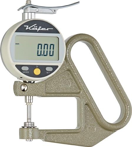 KÄFER Dickenmessgerät JD 50 Messber.12,5mm Abl.0,01mm dig.fl.10=cmm - 20048