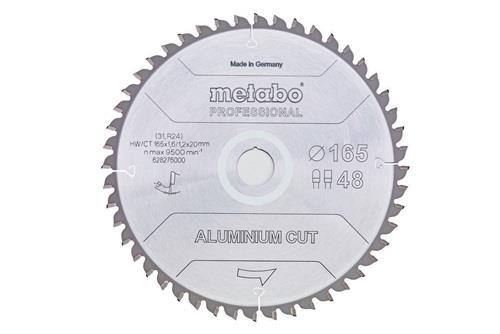 Kreissägeblatt D165xDicke1,2xBohrung20mm FZ/TR Z. 48 Spanwinkel 5Grad Metabo