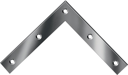 VORMANN Eckwinkel L.120 x 120 mm B.20 mm S.2 mm Stahl blau verzinkt - 000187120Z