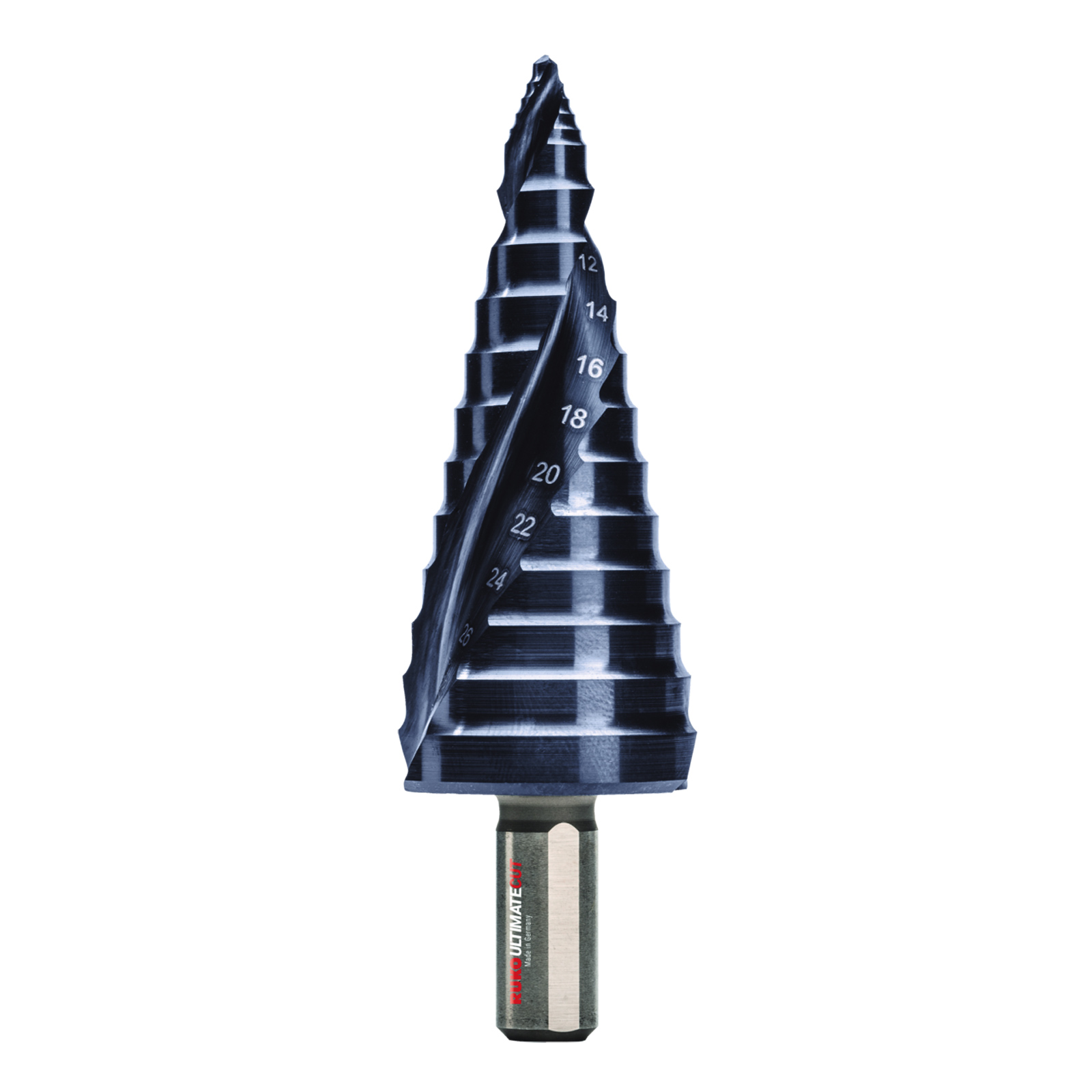 RUKO ULTIMATECUT Stufenbohrer HSS-Co 5 RUnaTEC mit FLOWSTEP® Spitze Gr. 2 - 101652EP