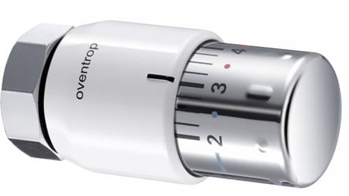 OV Thermostat Uni SH weiß/verchromt, mit Nullstellung