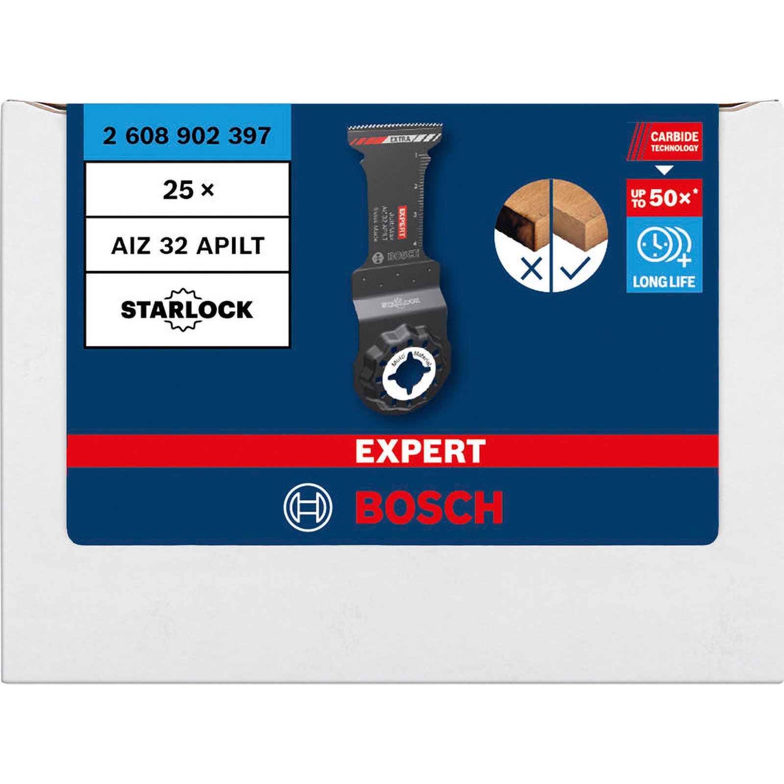 Bosch 25x EXPERT MultiMax AIZ 32 APILT Blatt für Multifunktionswerkzeuge - 2608902397