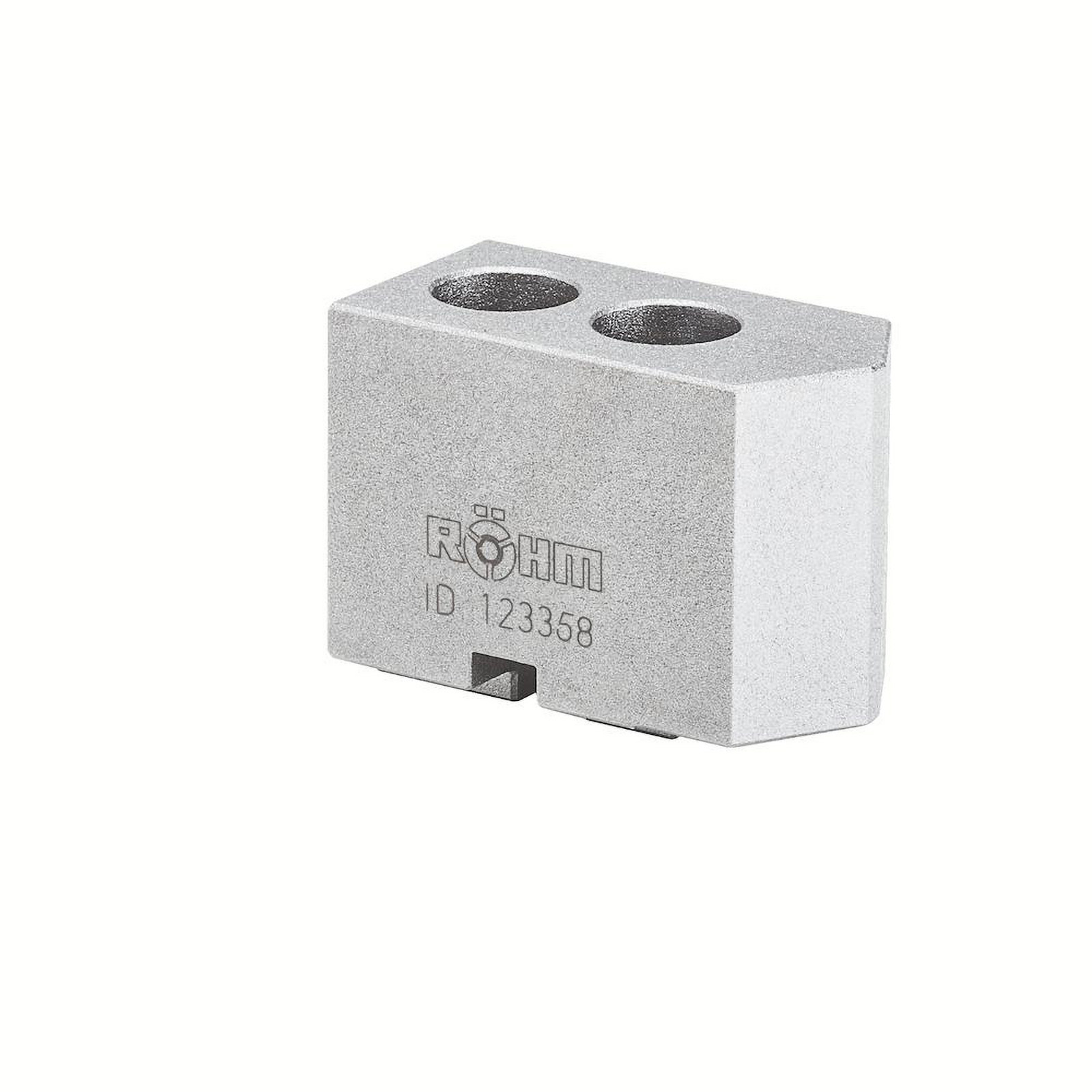 Röhm Aufsatzbacken Größe 110, 3-Backen-Satz, härtbar Kreuzversatz, 120° angeschrägt - 144082