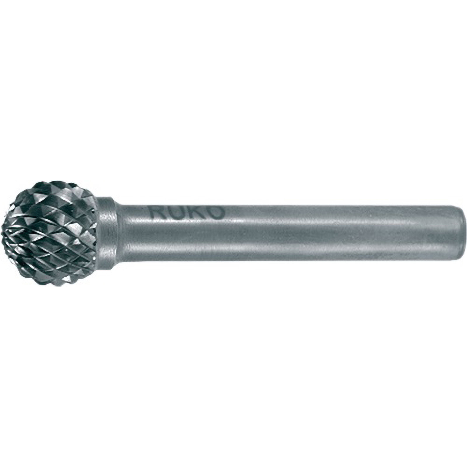 RUKO Hartmetall-Frässtift KUD Ø 3 mm Kopflänge 2,7 mm Schaft-Ø 3 mm blank Verzahnung KVZ 4 - 116052