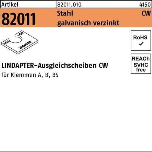 Ausgleichscheibe R 82011 CW M24/4,0 Stahl galv.verz. 1St. LINDAPTER