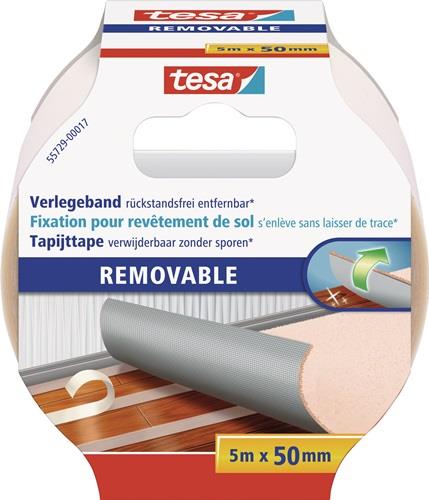 Tesa doppelseitiges Verlegeband 55729 Länge 5 m Breite 50 mm - 55729-00017-11
