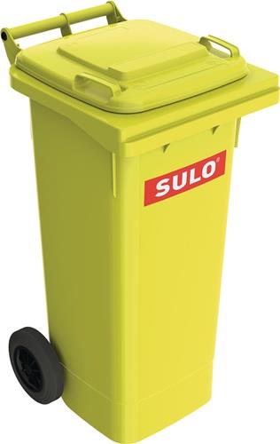 SULO Müllgroßbehälter 80l HDPE gelb fahrbar,n.EN 840 - 1088390