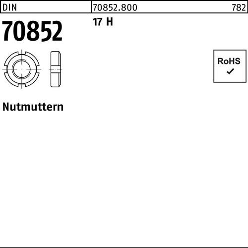 Nutmutter DIN 70852 M 55 x 1,5 17 H 5 Stück
